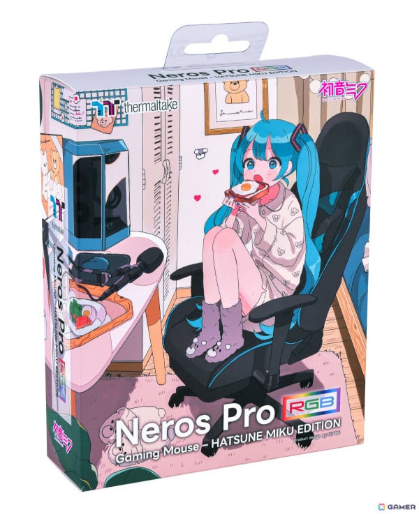 アスク×初音ミクのThermaltake製ゲーミングマウス＆マウスパッドが発表！maple氏によるキュートなイラストに注目の画像9