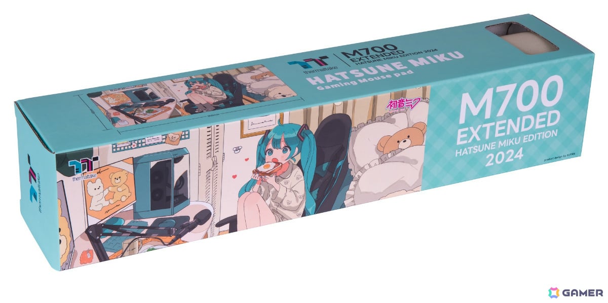 初音ミクアペンド　マウスパッド未開封 アスク×初音ミクのThermaltake製ゲーミングマウス＆マウスパッド