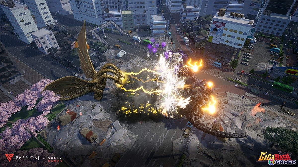 「GIGABASH」にキングギドラとヘドラがプレイアブルキャラクターとして参戦！DLC「ゴジラ：ネメシス」が配信開始の画像