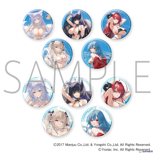 「アズールレーン サマーフェア2024」が8月2日より開催決定！“水着と濡髪”をテーマにした描き下ろしイラストのグッズが登場の画像9