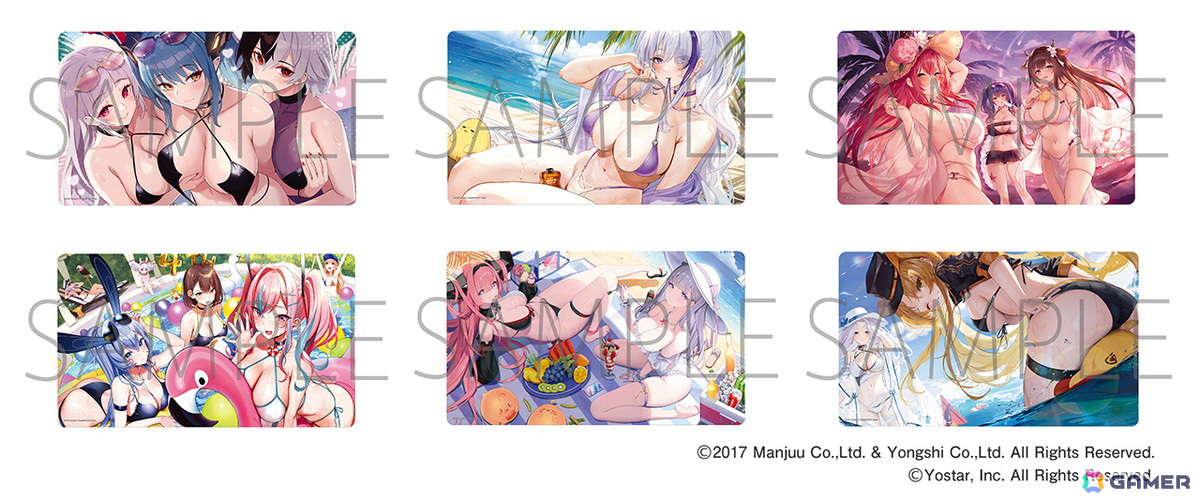 「アズールレーン サマーフェア2024」が8月2日より開催決定!“水着と濡髪”をテーマにした描き下ろしイラストのグッズが登場の画像