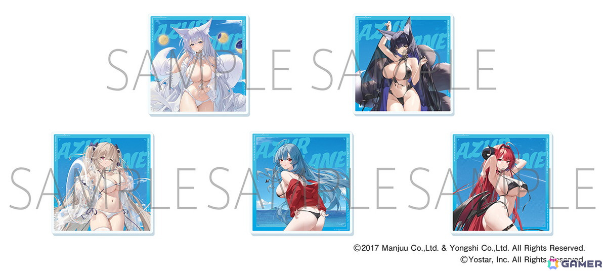 「アズールレーン サマーフェア2024」が8月2日より開催決定!“水着と濡髪”をテーマにした描き下ろしイラストのグッズが登場の画像