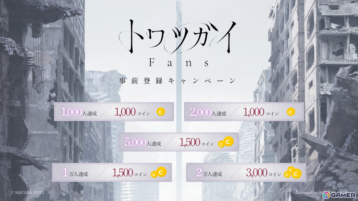 「トワツガイ Fans」事前登録報酬