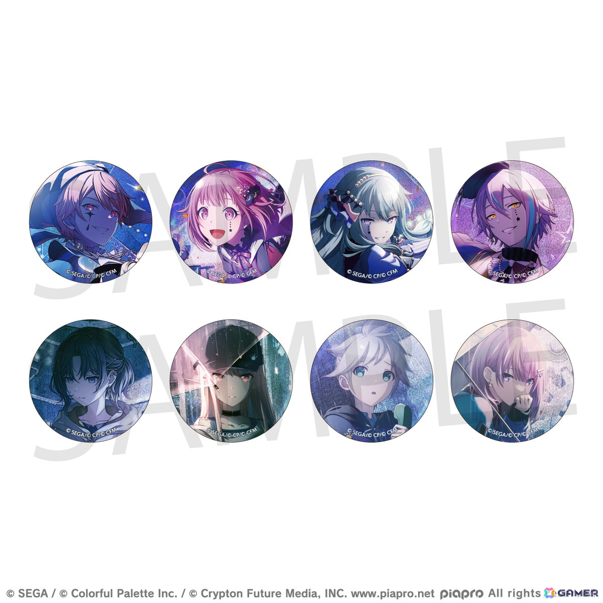 プロセカ　グリッター缶バッジ　vol.29 A KAITO 予約商品】グリッター缶バッジ イベントイラストコレクション