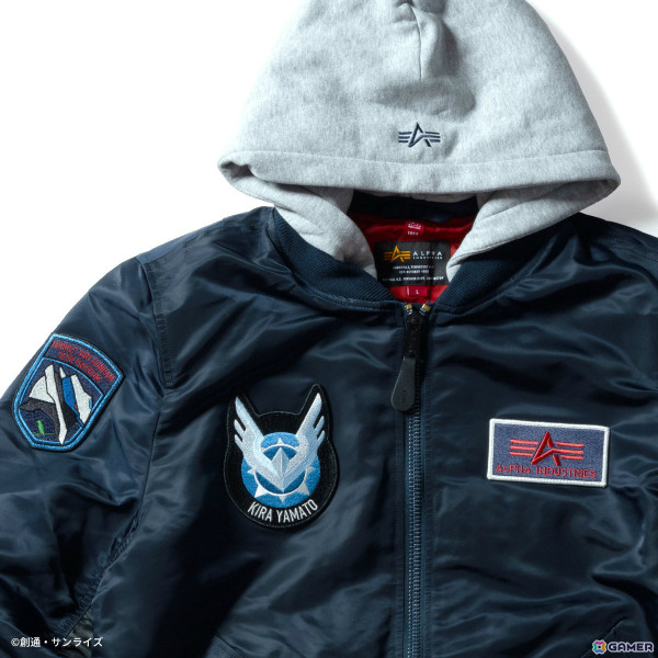 「機動戦士ガンダムSEED FREEDOM」×ALPHA INDUSTRIES2024のフライトジャケット キラ・ヤマトモデルが再販決定！プレミアムバンダイで予約販売を開始の画像6