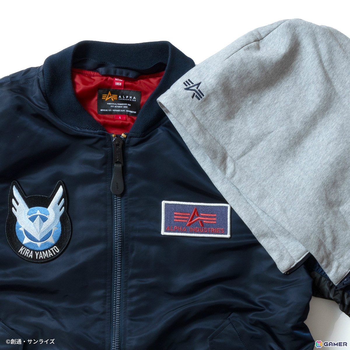 「機動戦士ガンダムSEED FREEDOM」×ALPHA INDUSTRIES2024のフライトジャケット キラ・ヤマトモデルが再販決定!プレミアムバンダイで予約販売を開始の画像