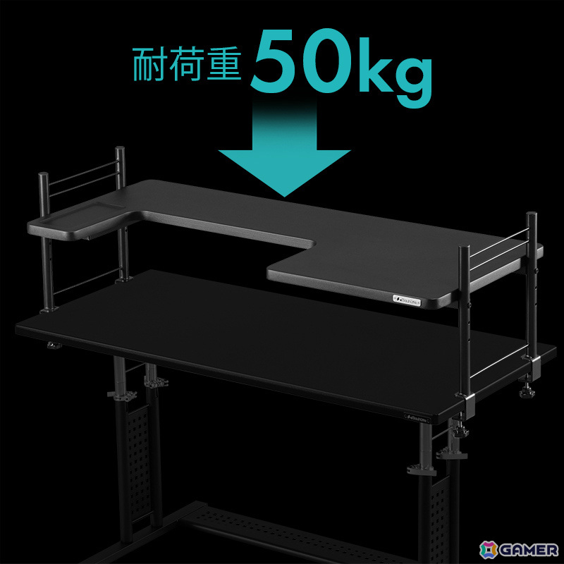今あるデスクに後付けで“推し活デスク”化！Bauhutteより大型デスクラック＆タペストリー専用ハンガーが発売の画像