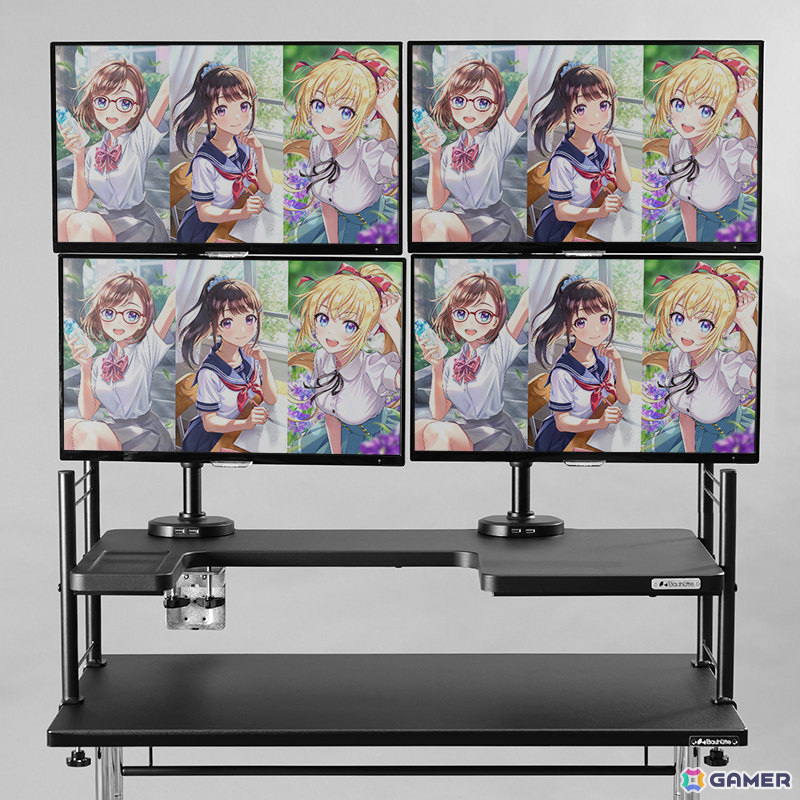 今あるデスクに後付けで“推し活デスク”化！Bauhutteより大型デスクラック＆タペストリー専用ハンガーが発売の画像