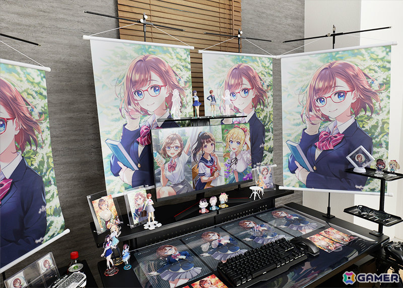 今あるデスクに後付けで“推し活デスク”化！Bauhutteより大型デスクラック＆タペストリー専用ハンガーが発売の画像