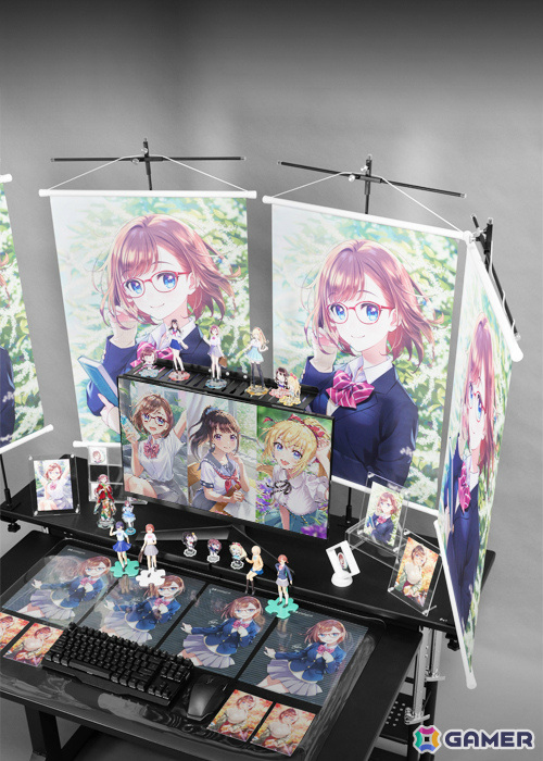 今あるデスクに後付けで“推し活デスク”化！Bauhutteより大型デスクラック＆タペストリー専用ハンガーが発売の画像