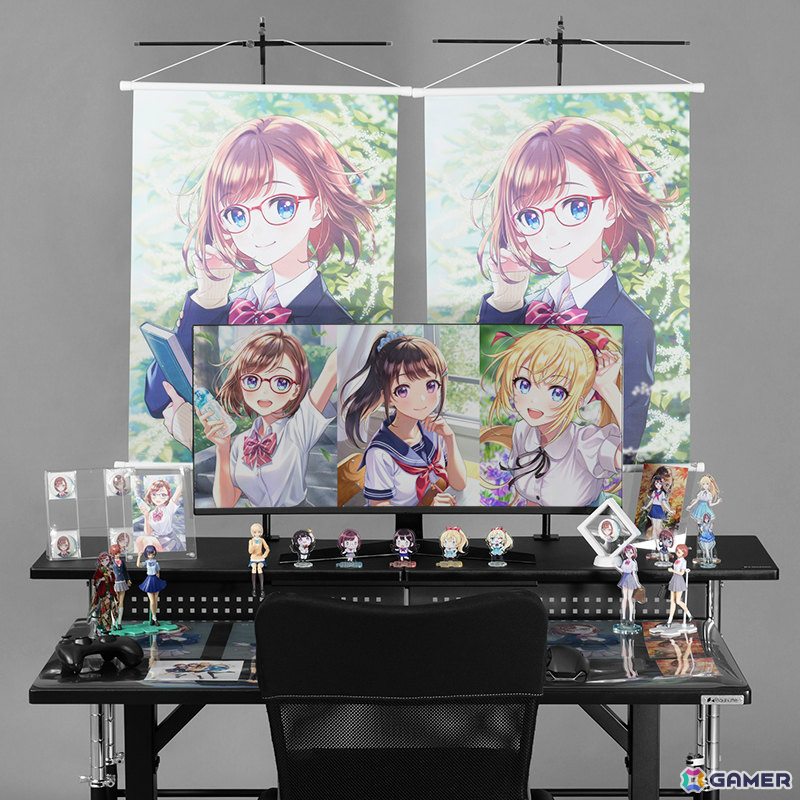 今あるデスクに後付けで“推し活デスク”化！Bauhutteより大型デスクラック＆タペストリー専用ハンガーが発売の画像