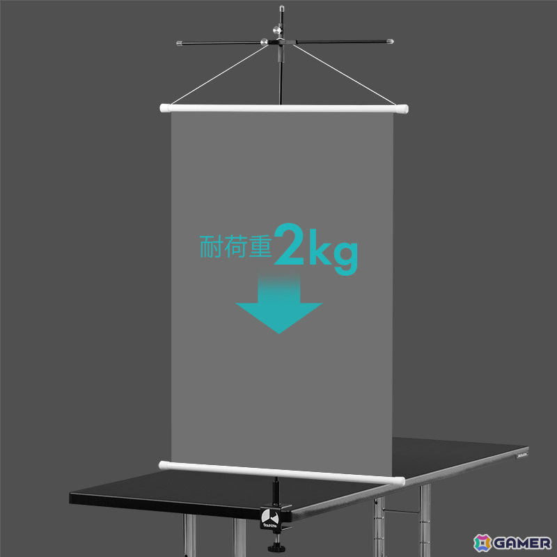 今あるデスクに後付けで“推し活デスク”化！Bauhutteより大型デスクラック＆タペストリー専用ハンガーが発売の画像