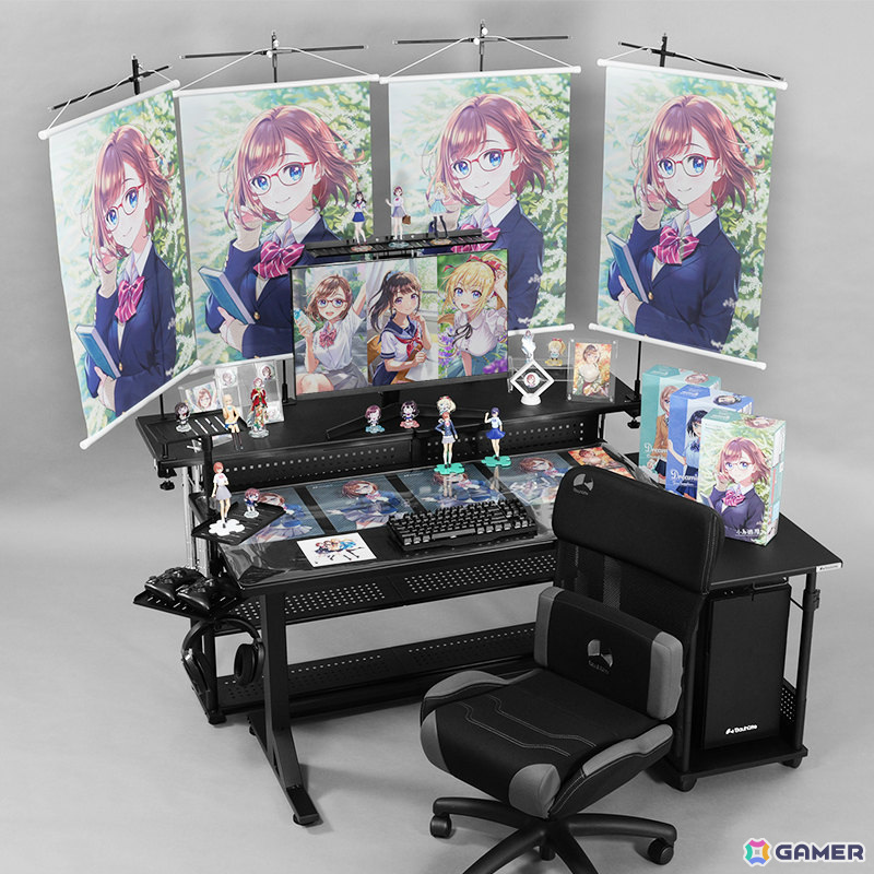 今あるデスクに後付けで“推し活デスク”化！Bauhutteより大型デスクラック＆タペストリー専用ハンガーが発売の画像