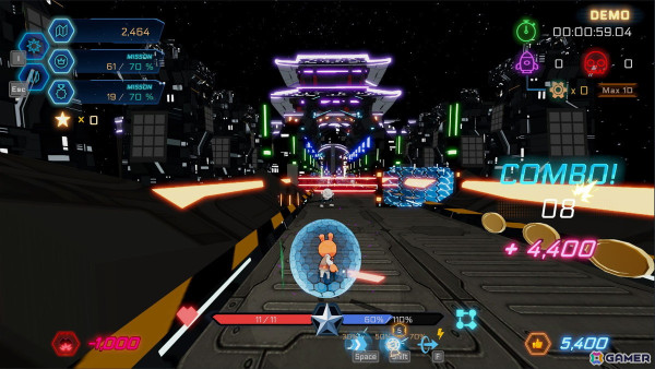 ウサギの戦士がランダムに変化するステージを駆け抜けるラン＆ジャンプ系アクションゲーム「Star Rabbits」の早期アクセスがSteamで開始！の画像10