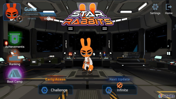 ウサギの戦士がランダムに変化するステージを駆け抜けるラン&ジャンプ系アクションゲーム「Star Rabbits」の早期アクセスがSteamで開始!の画像