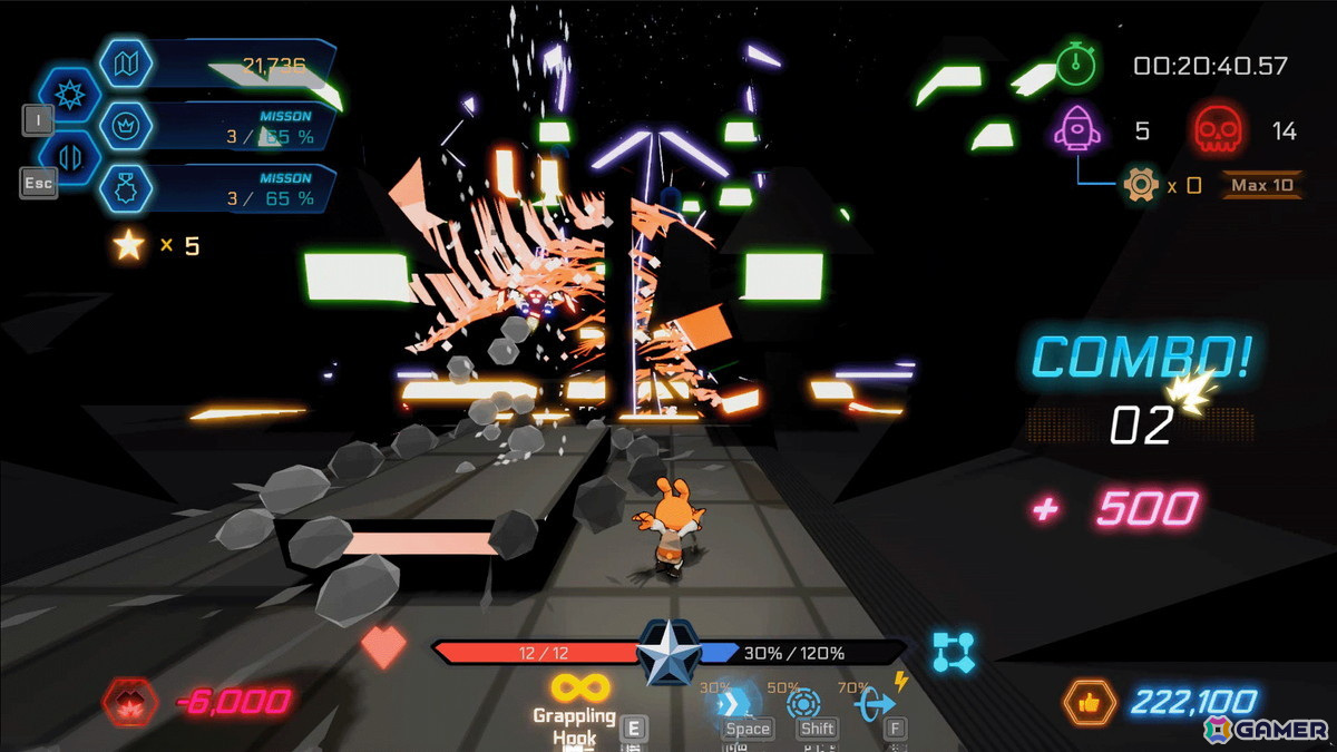 ウサギの戦士がランダムに変化するステージを駆け抜けるラン＆ジャンプ系アクションゲーム「Star Rabbits」の早期アクセスがSteamで開始！の画像7