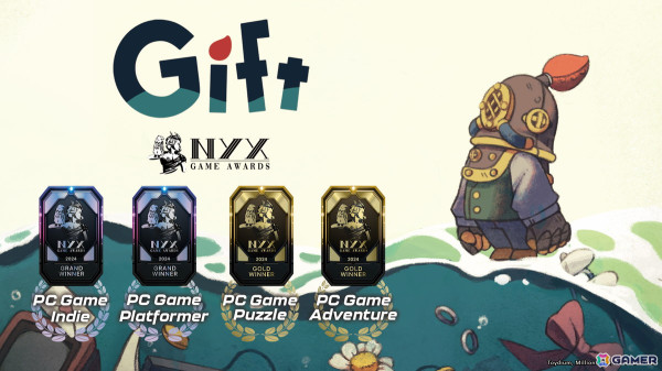「Gift」が国際的なゲームアワード「NYX Game Awards」で最高賞のGRAND WINNERにおける2部門を含む計4部門を受賞！の画像1