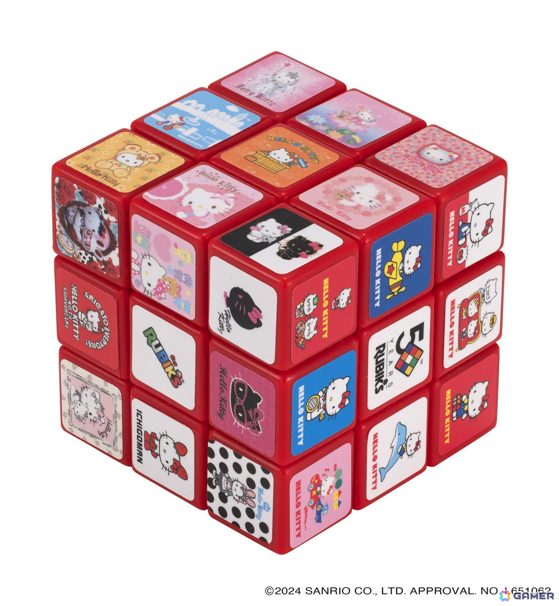 「ハローキティ 50th ルービックキューブ」が10月中旬に発売！1974年から2024年までのハローキティを各マスにデザインの画像6
