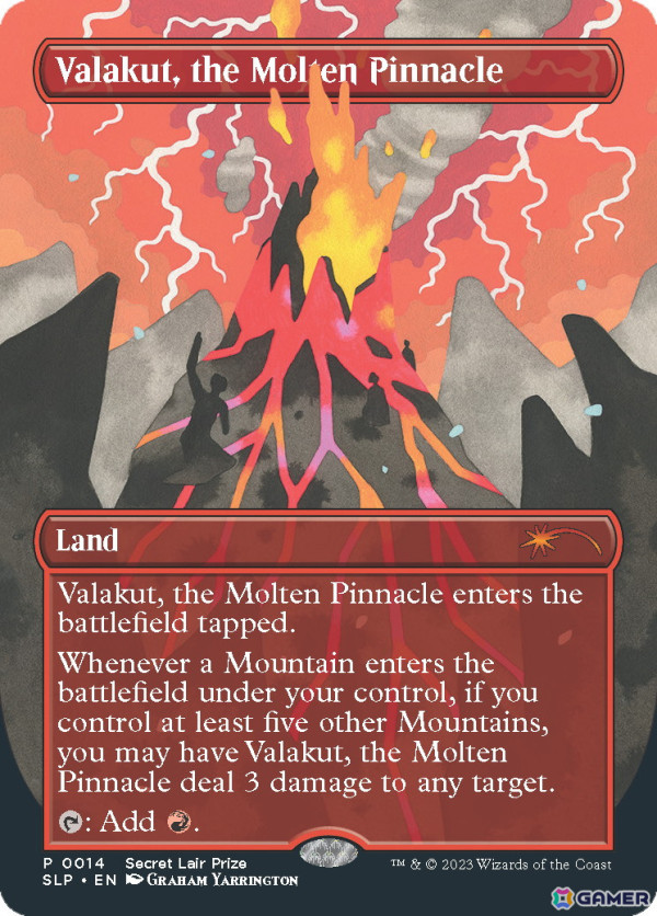 参加賞《Valakut, the Molten Pinnacle》ノーマル版