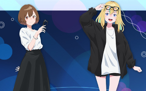 アニメ「夜のクラゲは泳げない」のオンラインくじが“くじプラ”にて販売中！モノトーンコーデの4人が描き下ろしで登場