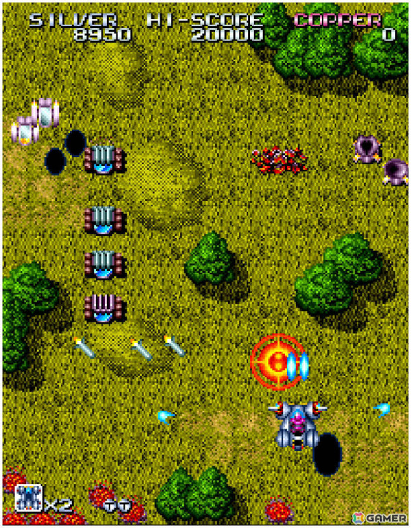 「アーケードアーカイブス 超時迷宮レジオン」が5月23日に配信！時間を止めて敵の動きを巻き戻すタイム・ボムを駆使して戦うSTGの画像1