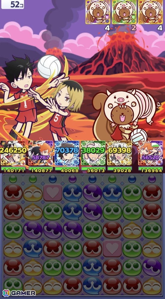 「ぷよクエ」と「ハイキュー!!」のコラボ第3弾を先行プレイ!日向&影山と黒尾&研磨の名コンビが登場の画像