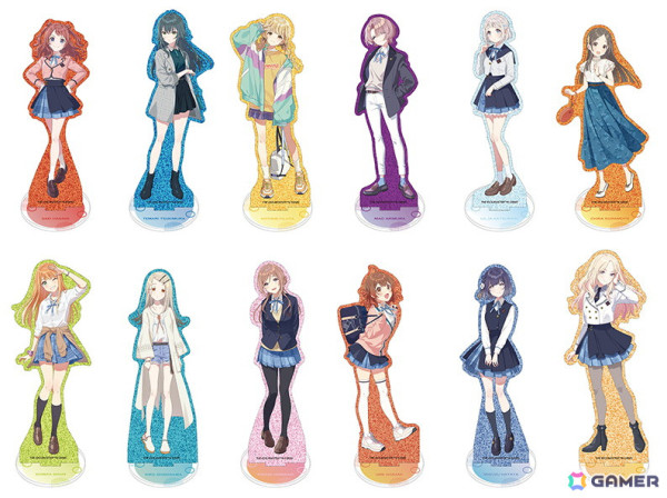 「学マス」花海咲季をはじめとした12人のアクスタやフルグラTシャツが5月24日よりアニメイトで販売！の画像2