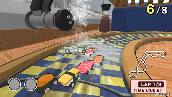 寿司ネタがデッドヒートを繰り広げるレースゲーム「SUSHIレース」Switch/Steamで配信！バランや醤油ミサイルで一発逆転の画像