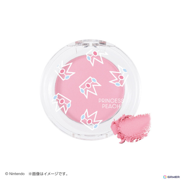 「スーパーマリオ」シリーズのピーチ姫をモチーフにした大人向けコスメが5月31日に発売！可憐で遊び心があるデザインのフェイス＆アイカラーなどが展開の画像