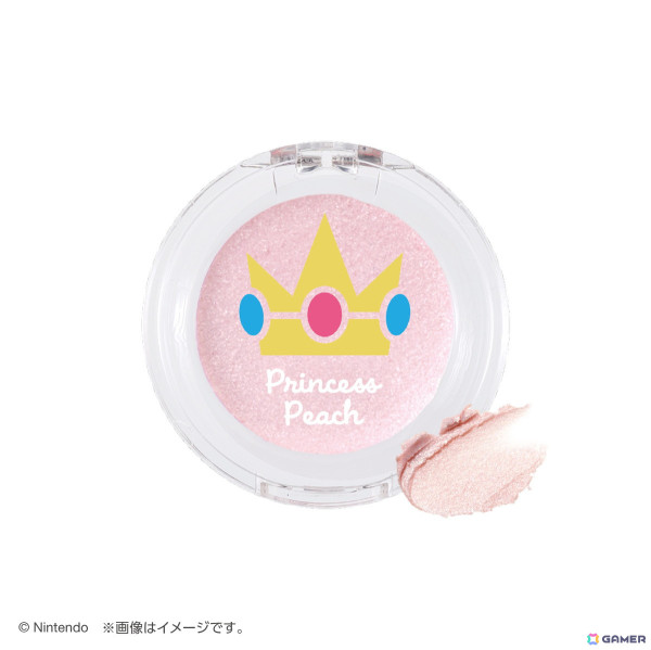 「スーパーマリオ」シリーズのピーチ姫をモチーフにした大人向けコスメが5月31日に発売！可憐で遊び心があるデザインのフェイス＆アイカラーなどが展開の画像