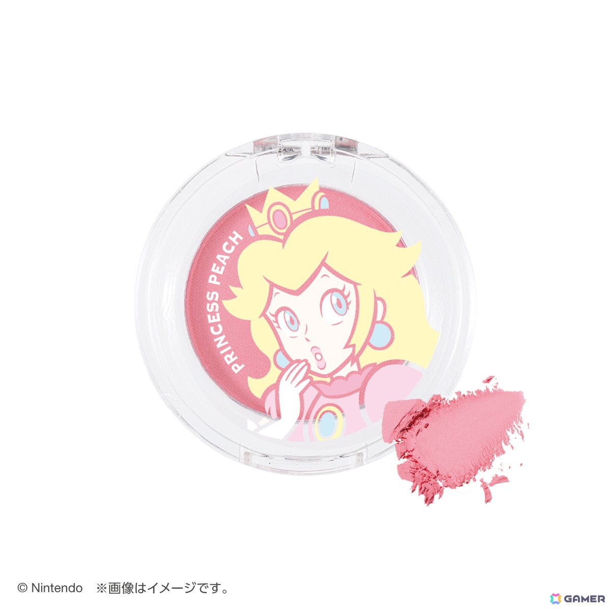 「スーパーマリオ」シリーズのピーチ姫をモチーフにした大人向けコスメが5月31日に発売！可憐で遊び心があるデザインのフェイス＆アイカラーなどが展開の画像2