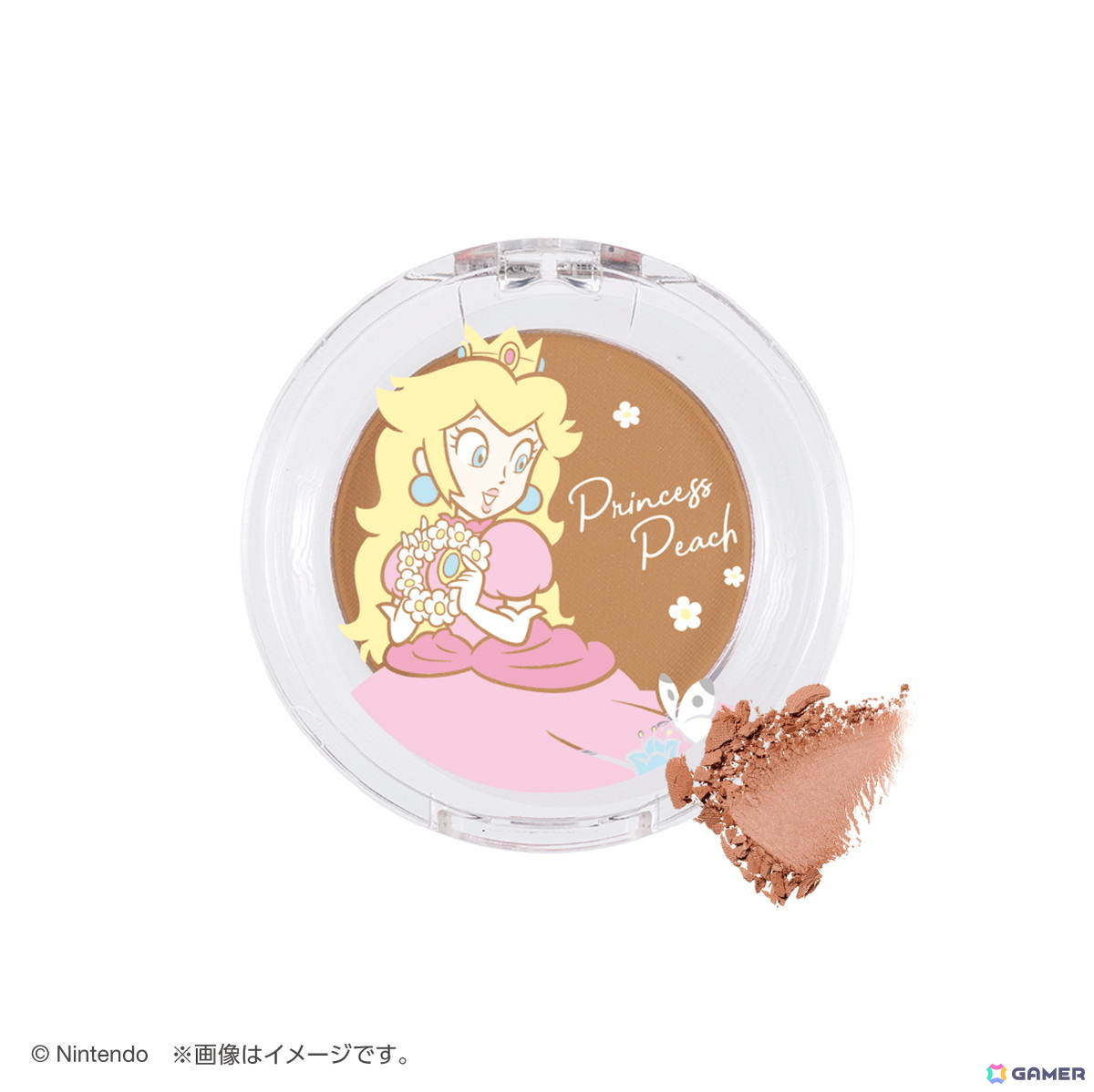 「スーパーマリオ」シリーズのピーチ姫をモチーフにした大人向けコスメが5月31日に発売！可憐で遊び心があるデザインのフェイス＆アイカラーなどが展開の画像4
