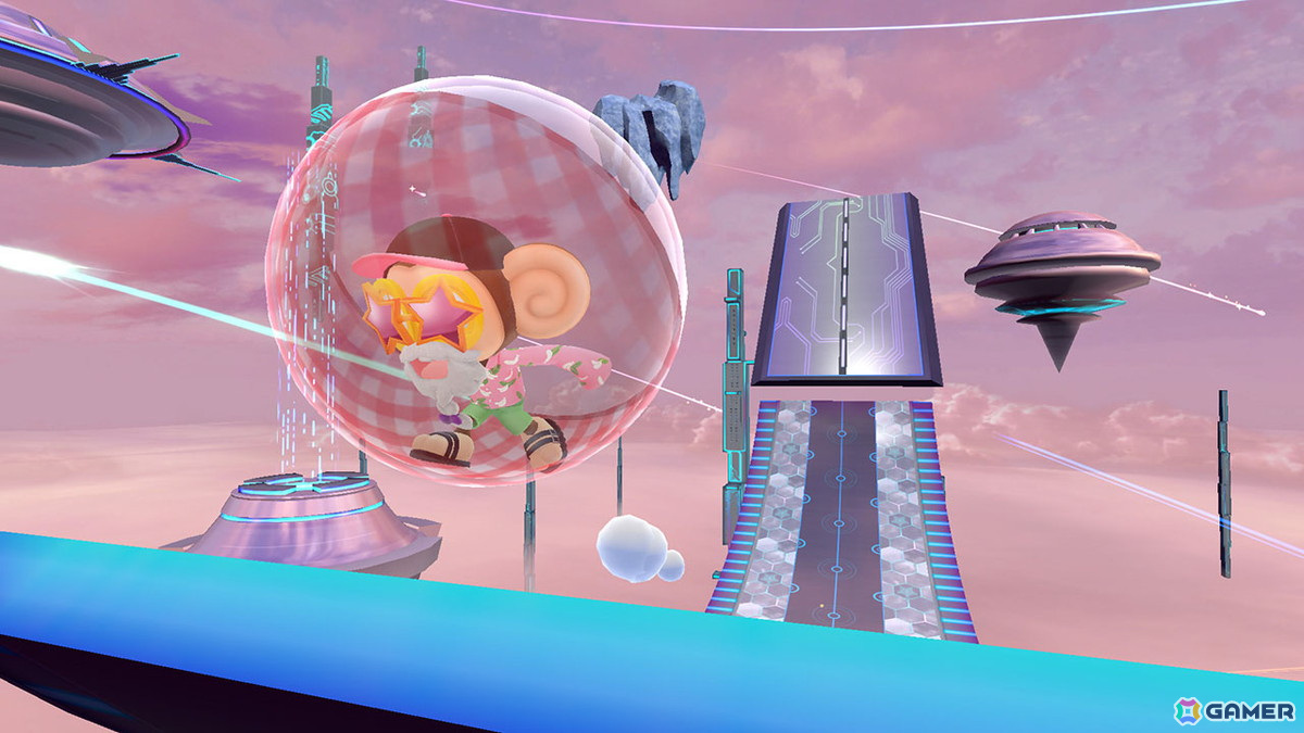 「スーパーモンキーボール バナナランブル」プレイアブルキャラクターたちの紹介トレーラーが公開！コーデパーツのバリエーションもの画像23