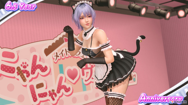 「DEAD OR ALIVE XVV」6.5周年アニバーサリーキャンペーンが開催!キュートとセクシーをどちらも楽しめる新SSR水着「きまぐれニャンメイド」が登場の画像