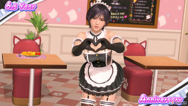「DEAD OR ALIVE XVV」6.5周年アニバーサリーキャンペーンが開催!キュートとセクシーをどちらも楽しめる新SSR水着「きまぐれニャンメイド」が登場の画像