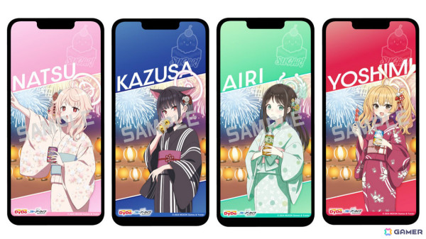 DyDo×「ブルアカ」浴衣を着た放課後スイーツ部の描き下ろしグッズがその場で当たる！自販機キャンペーンが6月3日より実施の画像11