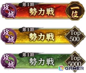 個人総合ランキングで獲得できる称号