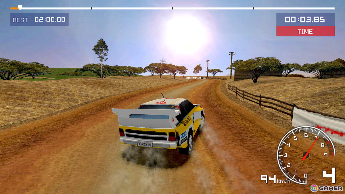 90年代の3Dグラフィックを彷彿とさせるレースゲーム「Old School Rally