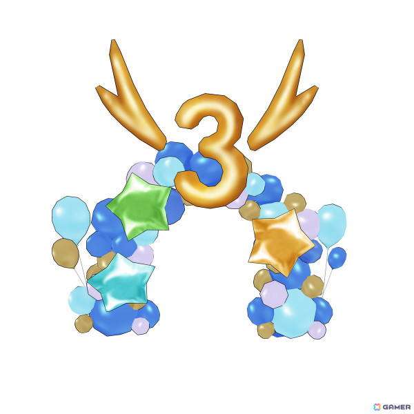 3.3rd ANNIVERSARYのバルーン