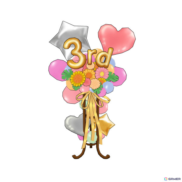 4.3rd ANNIVERSARYのフラワースタンド