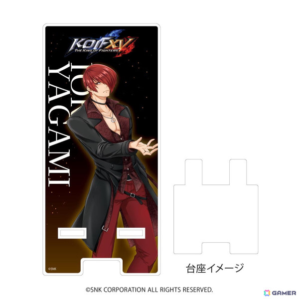 KOF XV」京と庵の等身描き起こしアクリルスタンドが新発売！ポップなイラストの缶バッジやキーホルダも | Gamer