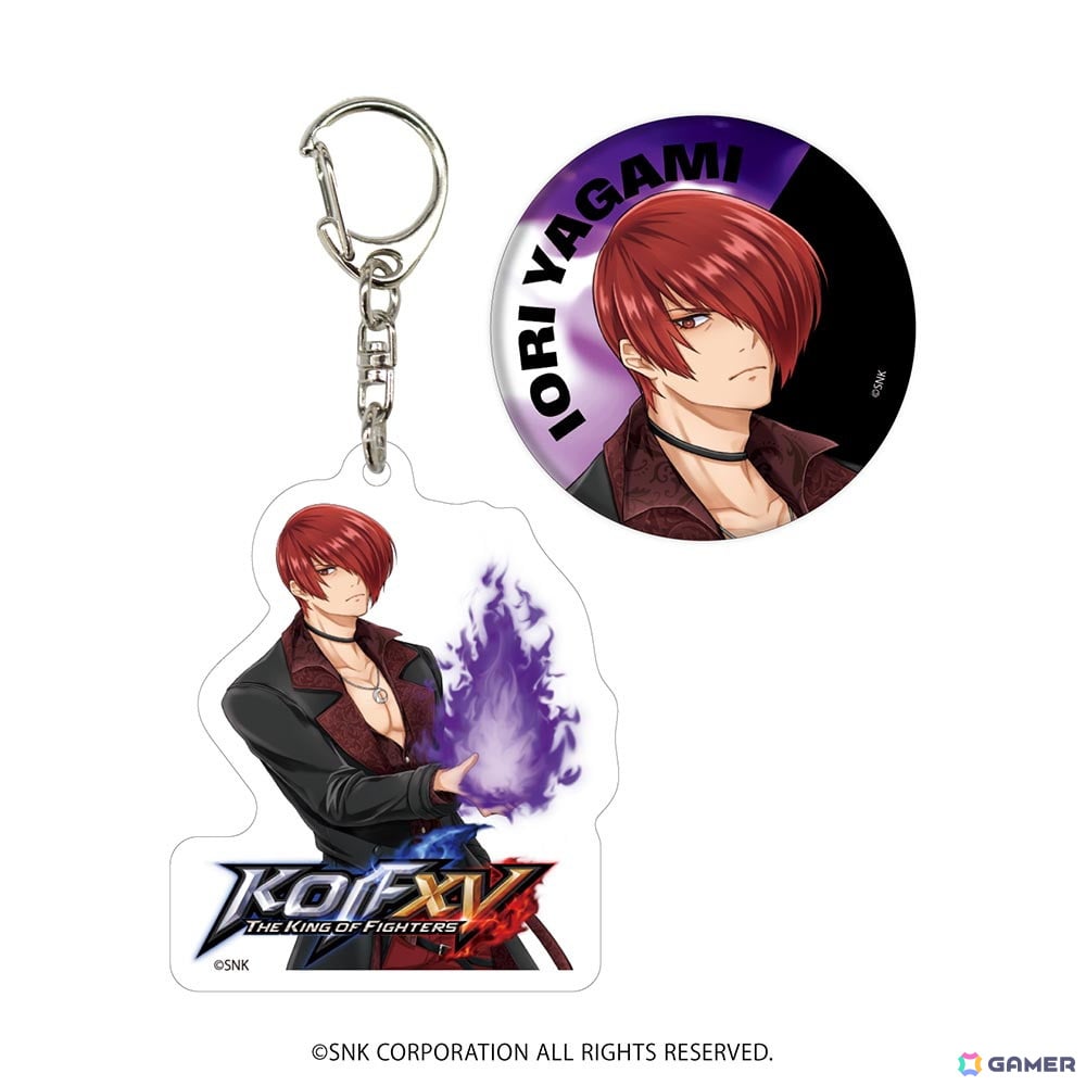 「KOF XV」京と庵の等身描き起こしアクリルスタンドが新発売！ポップなイラストの缶バッジやキーホルダもの画像4