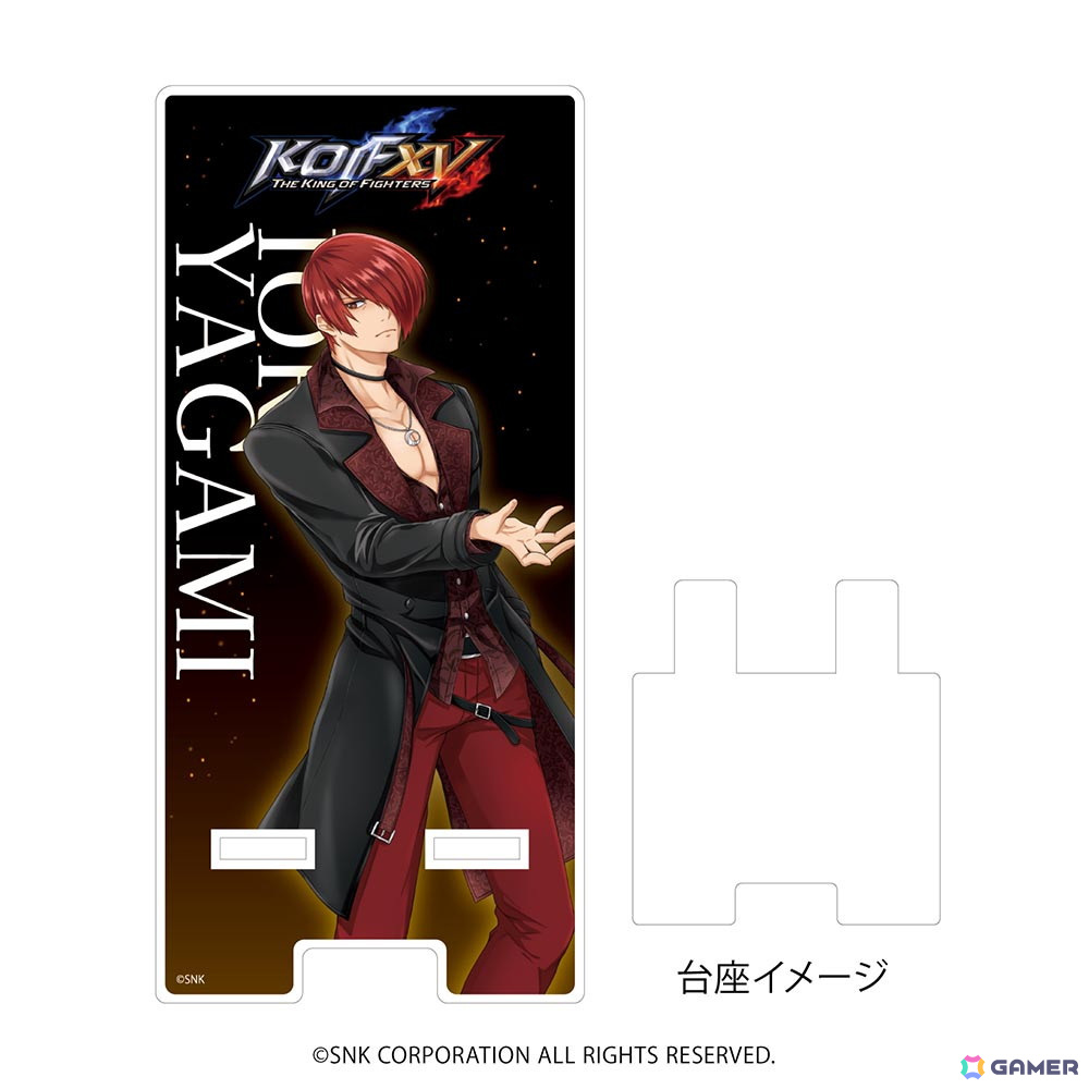 「KOF XV」京と庵の等身描き起こしアクリルスタンドが新発売！ポップなイラストの缶バッジやキーホルダもの画像6