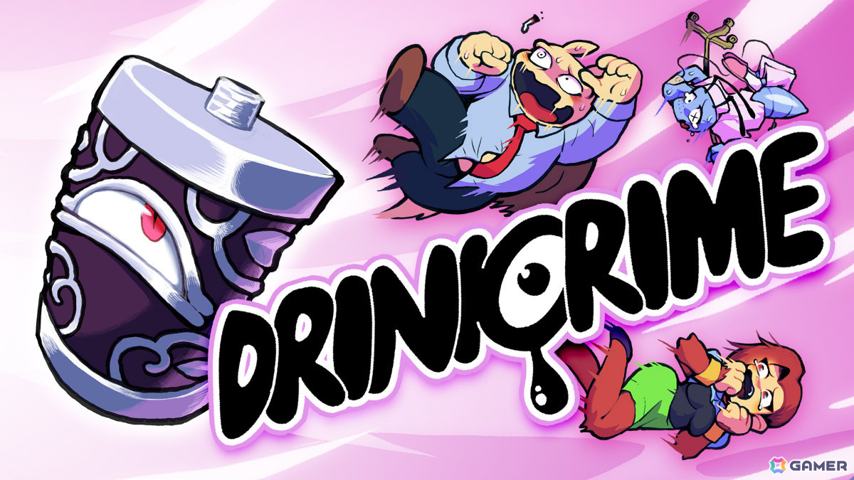 「DRINKRIME」がroom6よりリリース決定！喋る酒瓶と一緒に人外キャラクターたちの犯罪を自白させる推理型ADVの画像