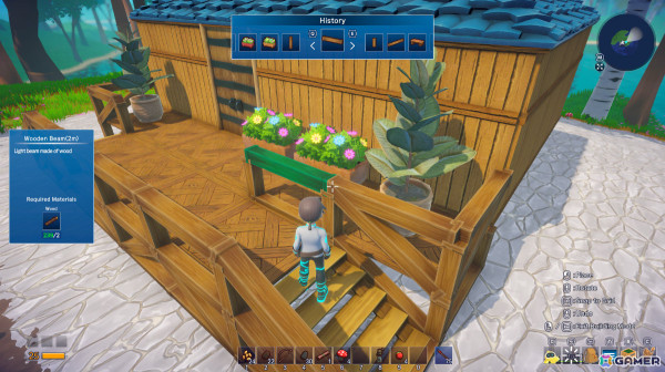 「Omega Crafter」30種以上の建築用素材などが追加！総プレイ時間などの統計データも公開の画像2