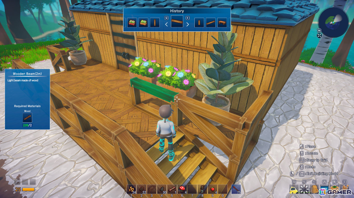 「Omega Crafter」30種以上の建築用素材などが追加!総プレイ時間などの統計データも公開の画像