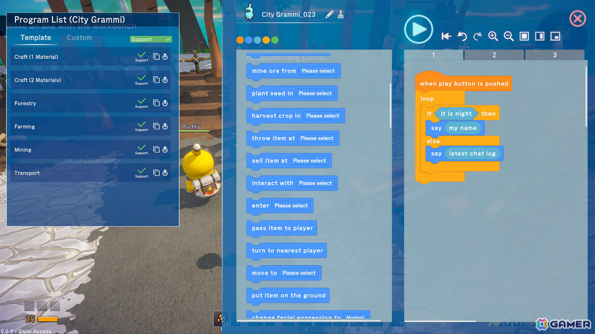 「Omega Crafter」30種以上の建築用素材などが追加!総プレイ時間などの統計データも公開の画像