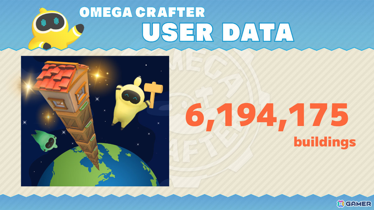 「Omega Crafter」30種以上の建築用素材などが追加!総プレイ時間などの統計データも公開の画像