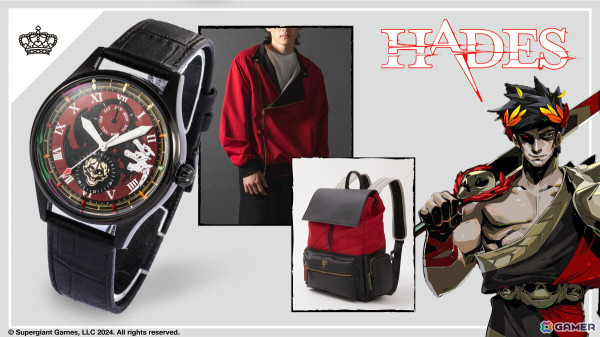 「Hades」主人公・ザグレウスをイメージした腕時計・アウター・バックパックがSuperGroupiesより登場！の画像1