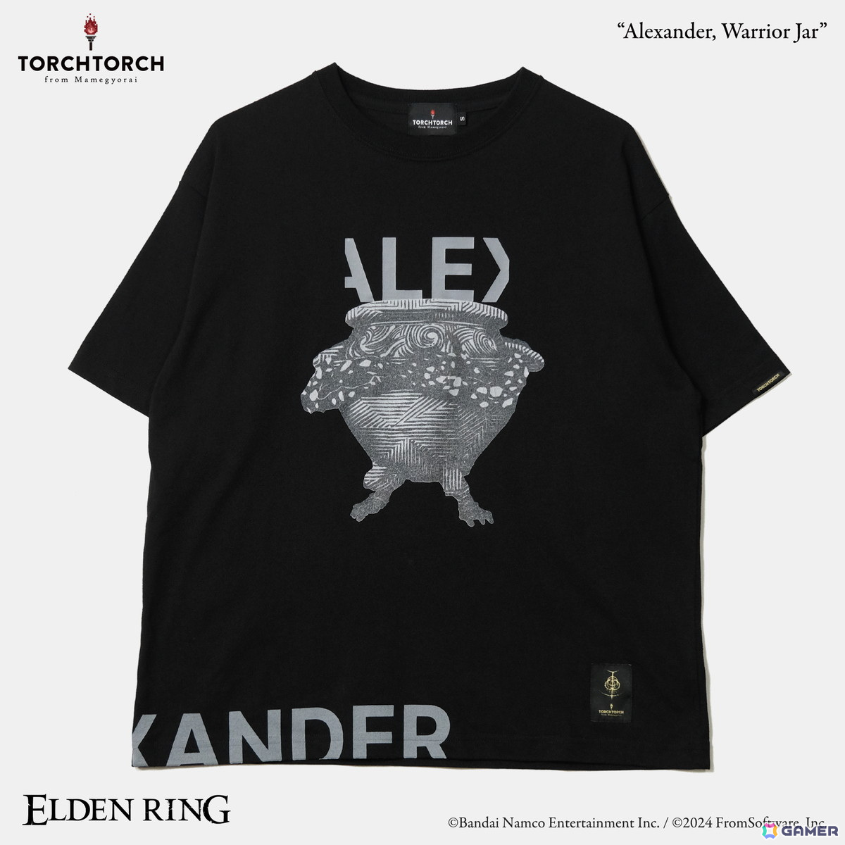「ELDEN RING」の鉄拳アレキサンダー、「Bloodborne」の教区長エミーリアをデザインしたTシャツが一般販売開始！の画像